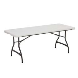 White Rectangle Table 6ft
